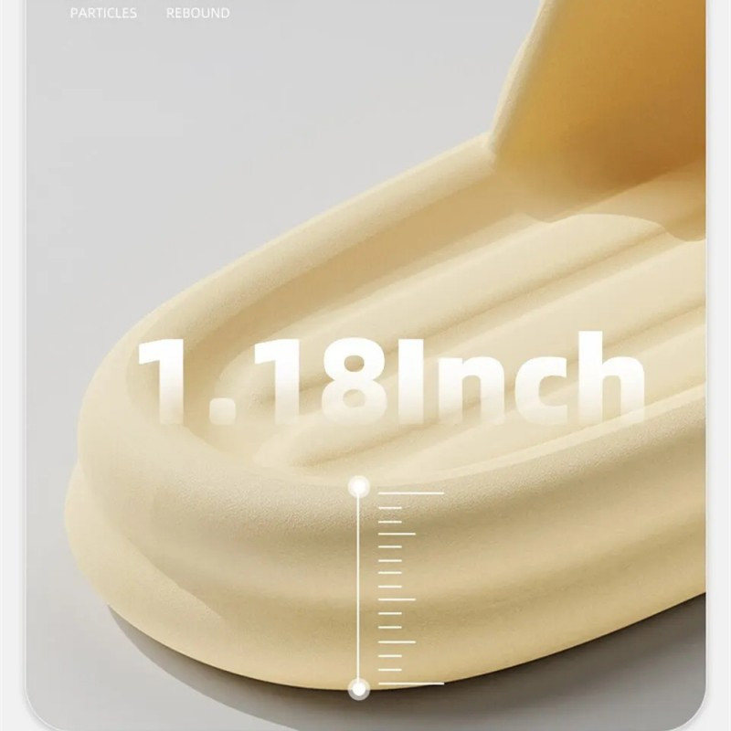 Naised Paksu tallaga sussid Multifilmid Karu Suvised Rannaluisud Mehed Vannituba Libisemisvastased Pehmed Sandaalid Ülikerged Kingad Paarid Sussid