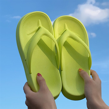 SP&CITY Leisure Прости корейски модни джапанки Дамски морски празнични плажни чехли Летни домашни обувки с плоско дъно