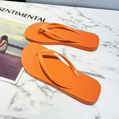 Încălțăminte exterioară pentru bărbați, de culoare solidă, șlapi de vară, stil nou, fund moale, anti-alunecare, pantofi de plajă, de culoare pură