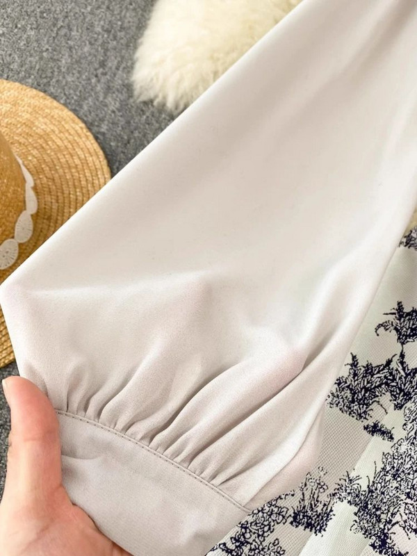 Rochie jacquard cu cerneală franceză, la modă nouă, 2024