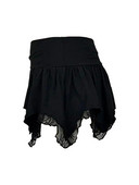 Női Y2K csipke mini szoknya Alacsony emelkedés réteges fodros szegély mini szoknya Fehérnemű rövid szoknyák Fairycore szoknya Utcai viselet