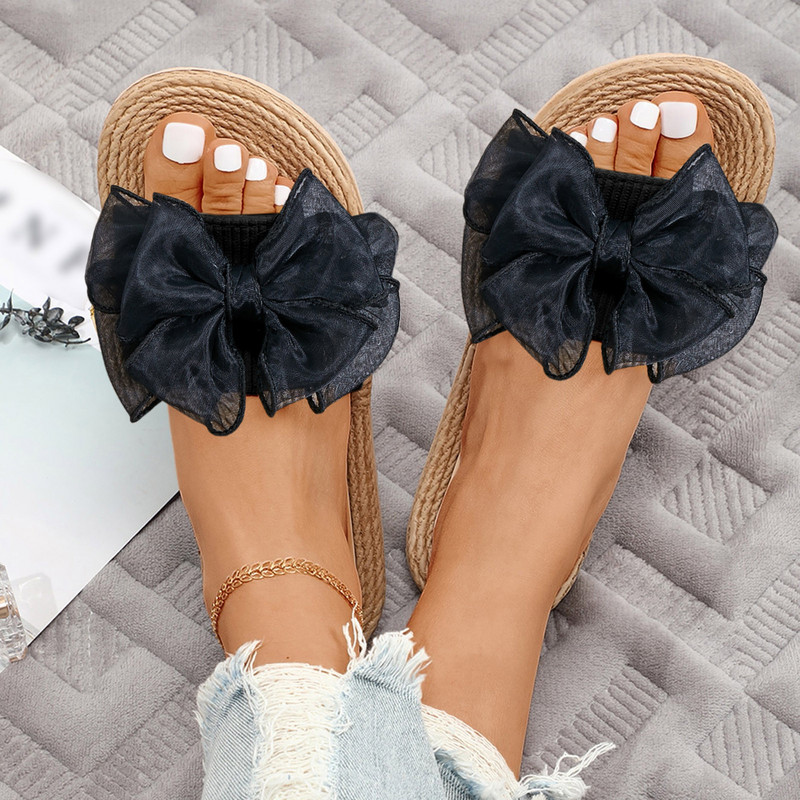 Papuci de plajă de vară pentru femei, cu imprimeu cu flori, papuci plat cu vârf deschis, sandale casual pentru femei, papuci de interior, pantofi de interior