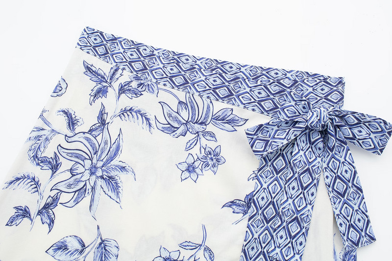 Tangada 2024 naiste lilledega prinditud seelik, naiste miniseelik, 3H0240