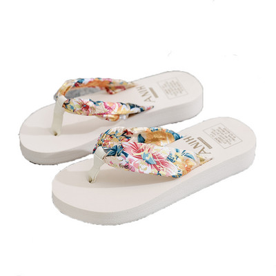 Flip-flops de modă pentru femei, papuci de vară cu platformă de plajă, ocazional exterior, sandale plate, pantofi plat pentru femei, pantofi pentru femei