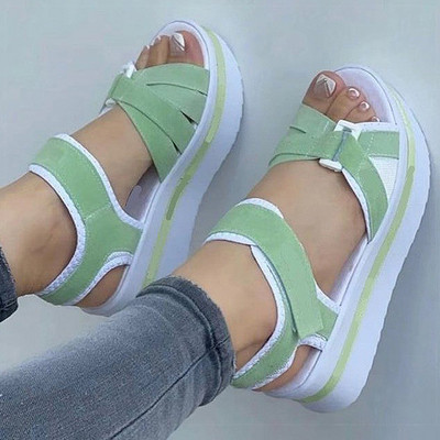 Sandale de damă cu toc Sandale cu platformă joasă pentru femei Sandale de vară pantofi de vară cu toc Încălțăminte pentru femei Pantofi cu pante