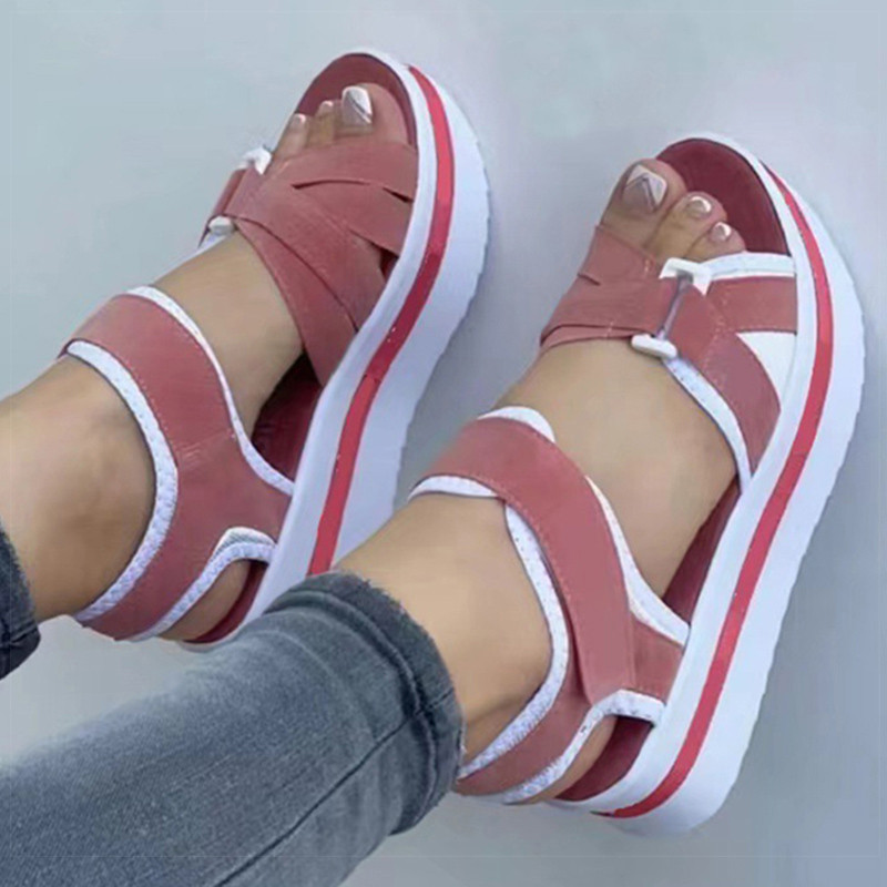 Sandale de damă cu toc Sandale cu platformă joasă pentru femei Sandale de vară pantofi de vară cu toc Încălțăminte pentru femei Pantofi cu pante