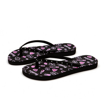 Дамски обувки Плоски джапанки Нехлъзгащи се модни ежедневни дишащи външни плажни обувки Домашни домашни чехли Пързалка Zapatillas Mujer