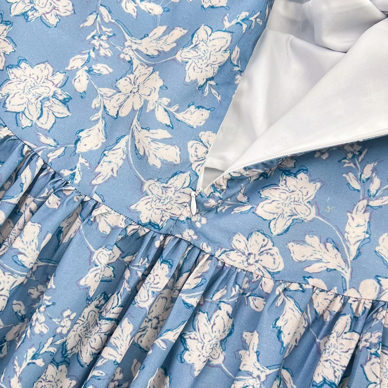 Rochie slip cu bandaj floral șic cu fluturi Rochie fairycore elegantă fără spate Rochii sexy în linie A de vară pentru femei Robe de vacanță pe plajă