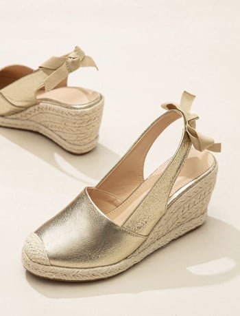 Wedges σανδάλια για γυναίκες με κλειστό επίδεσμο Espadrille Κομψά παπούτσια TDL-J26GD