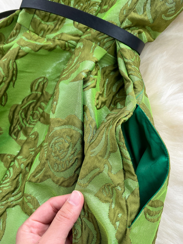 FTLZZ Summer Women Elegantne O-kaelusega varrukateta lillemustriga kleit Daami vabaaja A-kujuline Midi kleit vööga