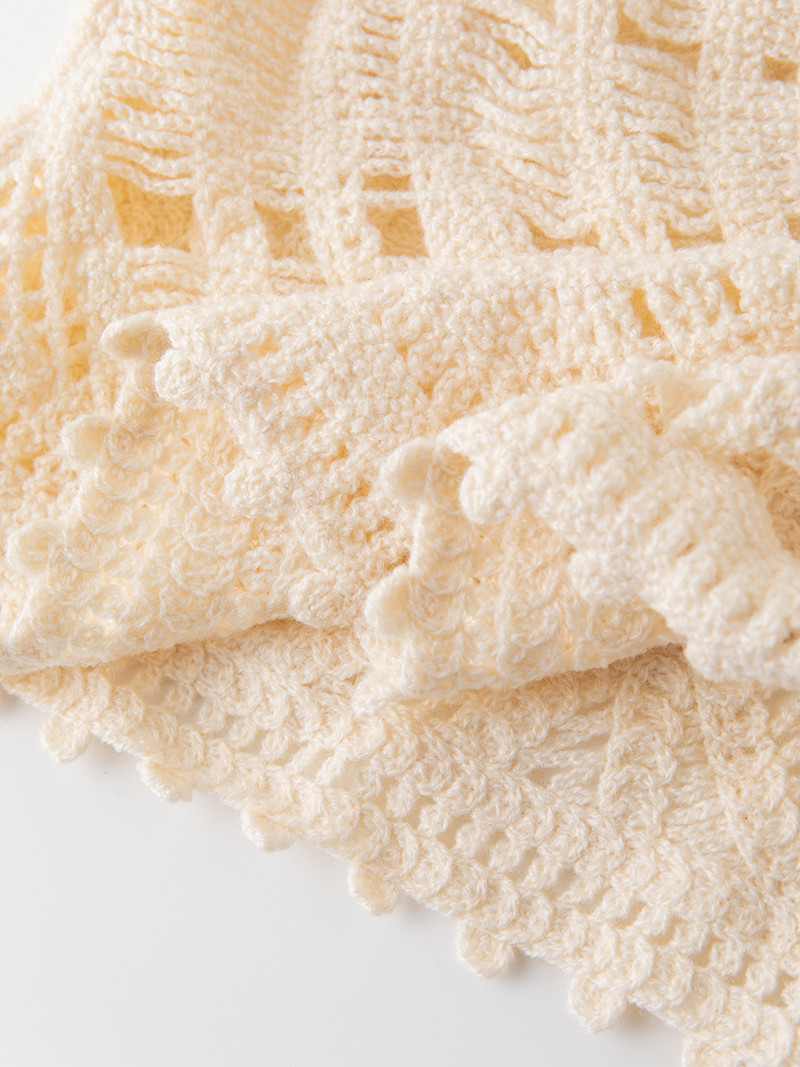 Pletena heklana ženska haljina 2023 V izrez bez rukava izdubljene haljine za plažu Ženske ljetne elegantne modne duge haljine