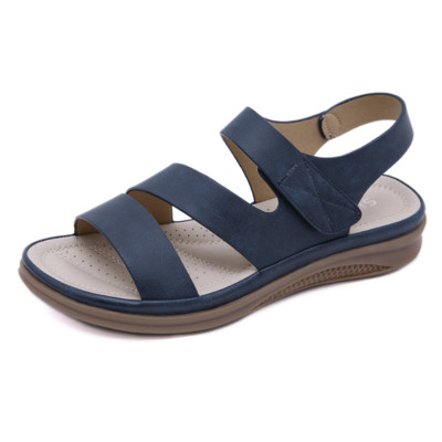 Női Alkalmi szandálok Kényelmes Puha Papucsok Wedge Platform Szandálok Női Retro Lapos Platform Nyitott Orrú Kültéri Strandcipők