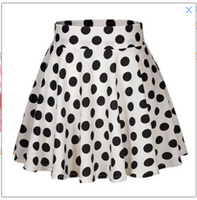 Žene Dame Mini Girls Kratke suknje Odjeća Odjeća Ležerna točkasta print za slobodno vrijeme Crveno Bijelo Crne A-link suknje Tutu sarafan