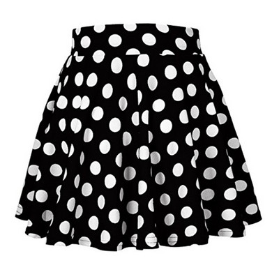 Žene Dame Mini Girls Kratke suknje Odjeća Odjeća Ležerna točkasta print za slobodno vrijeme Crveno Bijelo Crne A-link suknje Tutu sarafan