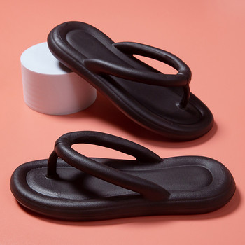 Летни бонбонени цветове Джапанки Плажни 2023 г. Нови плоски чехли с меко дъно Жени Мъже Удобни на открито нехлъзгащи се плоски сандали с пързалки Кораб