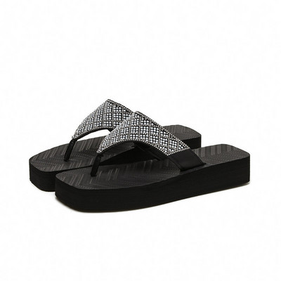 Naiste disainitud plätud, kandiline pea virsikuvärvi süda EVA plätud mereäärsed platvormsussid EVA kiilud naiste luksuslikud sandaalid