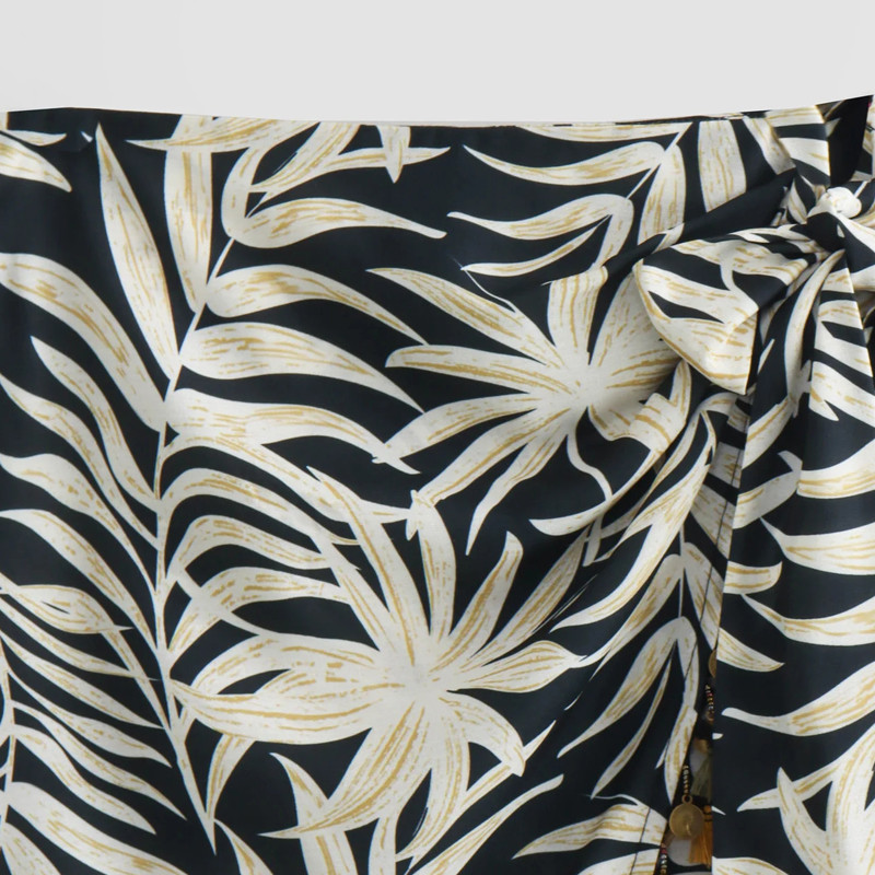 TRAF suknje za žene Ljeto 2024 Suknja s printom resa Mini asimetrični čvor srednjeg struka Y2k suknja Koketne suknje Elegantne dame