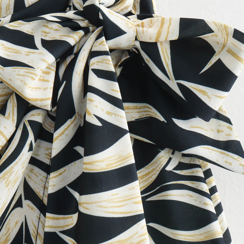 TRAF suknje za žene Ljeto 2024 Suknja s printom resa Mini asimetrični čvor srednjeg struka Y2k suknja Koketne suknje Elegantne dame