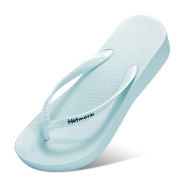 Нови дамски сандали на платформа с висок ток Плажни чехли Джапанки на танкетка Модни пързалки Летни обувки Дамски домашни чехли