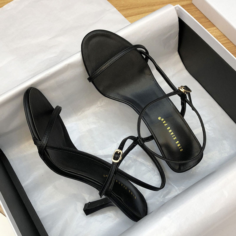 Καλοκαιρινά Χαμηλά Σανδάλια Γυναικεία Μπεζ Γυναικεία Παπούτσια Ψηλοτάκουνα Χαμηλό Τακούνι Μαύρο Comfort Νέο Στιλέτο BC3791