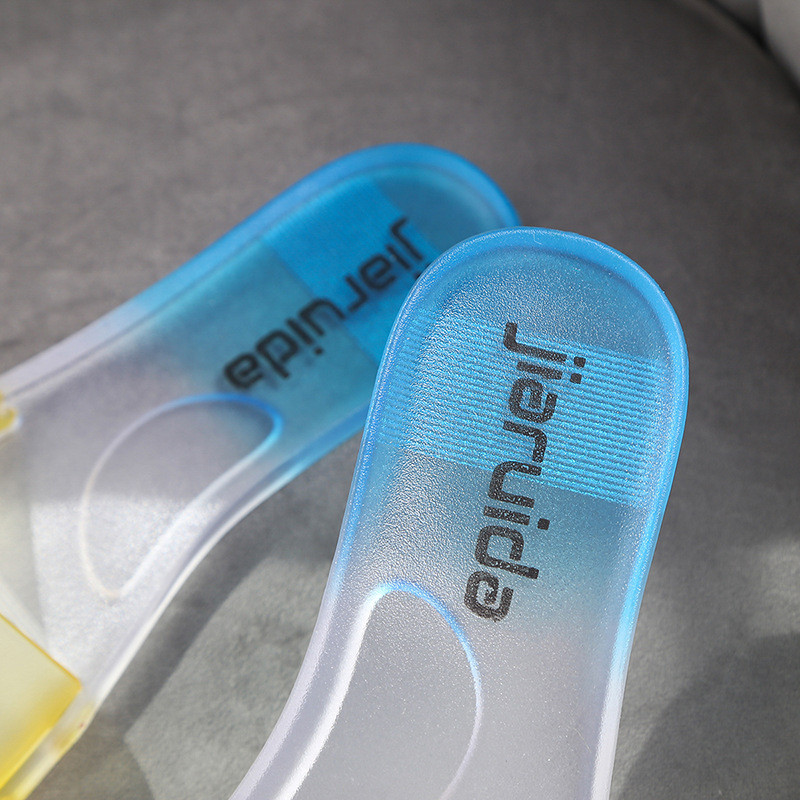 Suvised naiste sussid Mood välissandaalid Rannasandaalid libisemiskindla värviga Sobivad plätud PVC siseruumides kontrastset värvi vannitoajalatsid