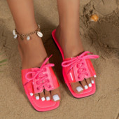 Női Lapos luxus kültéri papucsok női nyári divat papucsok szandálok divatos márka dizájn csúszdák Női strand papucsok