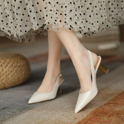 Sandales Stiletto papēži, melni apavi sievietēm, viss atbilst 2024. gada vasaras smilškrāsas augsta sudraba krāsā, jauns komforts, modē, atvērtā krāsā, Rhinestone Girls S