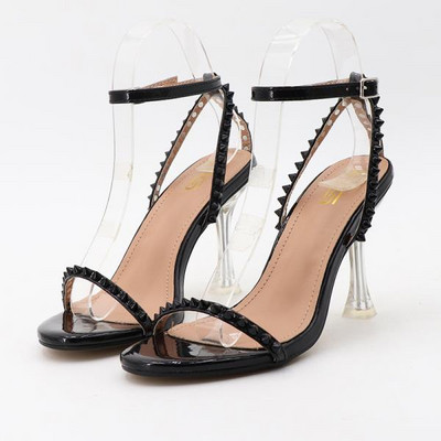 Ženske ljetne sandale na visoku petu 2024. s otvorenim prstima Ženske bež ženske cipele s visokom petom Peep Squ