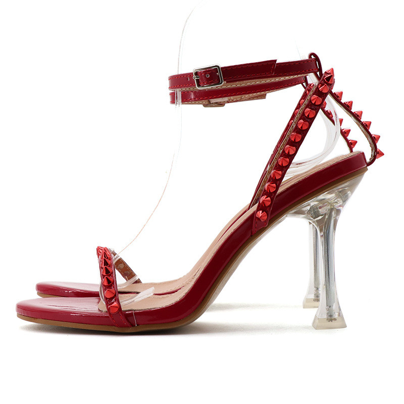 Ženske ljetne sandale na visoku petu 2024. s otvorenim prstima Ženske bež ženske cipele s visokom petom Peep Squ