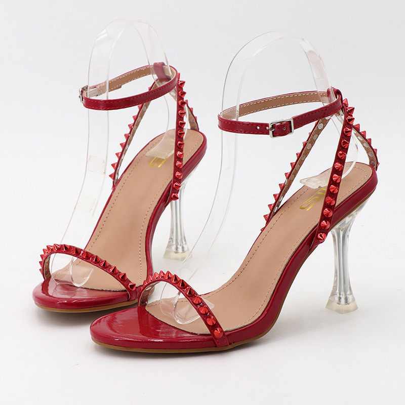 Ženske ljetne sandale na visoku petu 2024. s otvorenim prstima Ženske bež ženske cipele s visokom petom Peep Squ