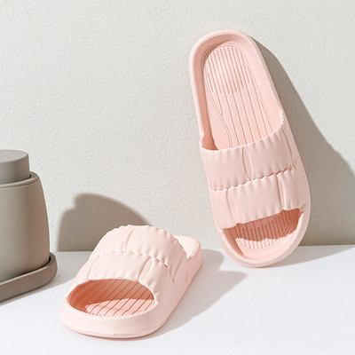 Puha talpú papucs vastag platós szandál beltéri kültéri női szandál női strandcipő EVA csúszásmentes papucs Reutral