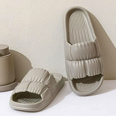 Puha talpú papucs vastag platós szandál beltéri kültéri női szandál női strandcipő EVA csúszásmentes papucs Reutral