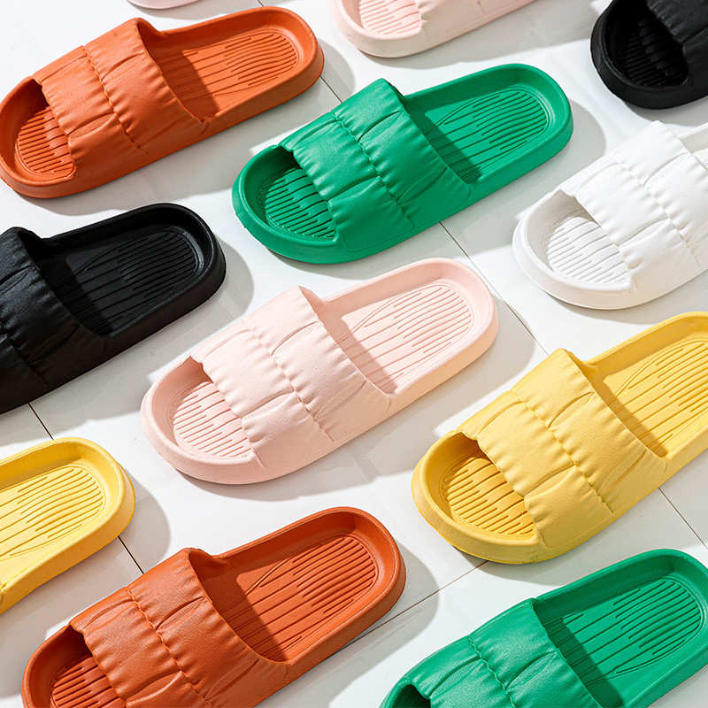 Puha talpú papucs vastag platós szandál beltéri kültéri női szandál női strandcipő EVA csúszásmentes papucs Reutral