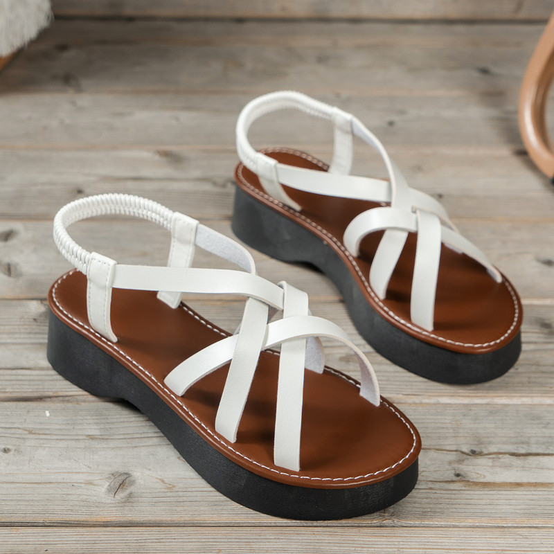 Ženske cipele 2023., nove ljetne, debele potplate, ležerne cipele na otvorenom, protiv klizanja, udobne ženske sandale s mekanim potplatima