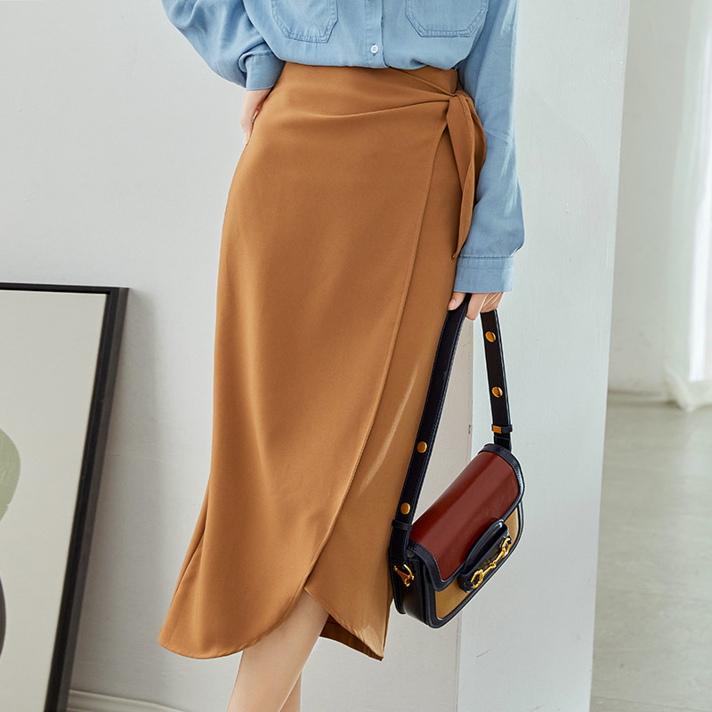 Uredska ženska suknja Japanska modna ženska suknja do koljena visokog struka proljeće ljeto Modna suknja