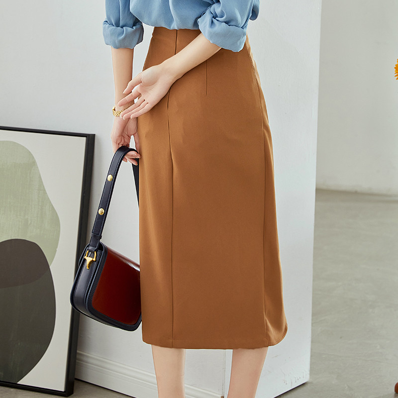 Uredska ženska suknja Japanska modna ženska suknja do koljena visokog struka proljeće ljeto Modna suknja