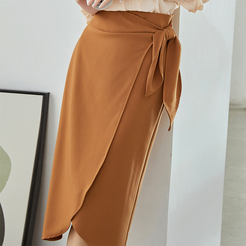 Uredska ženska suknja Japanska modna ženska suknja do koljena visokog struka proljeće ljeto Modna suknja