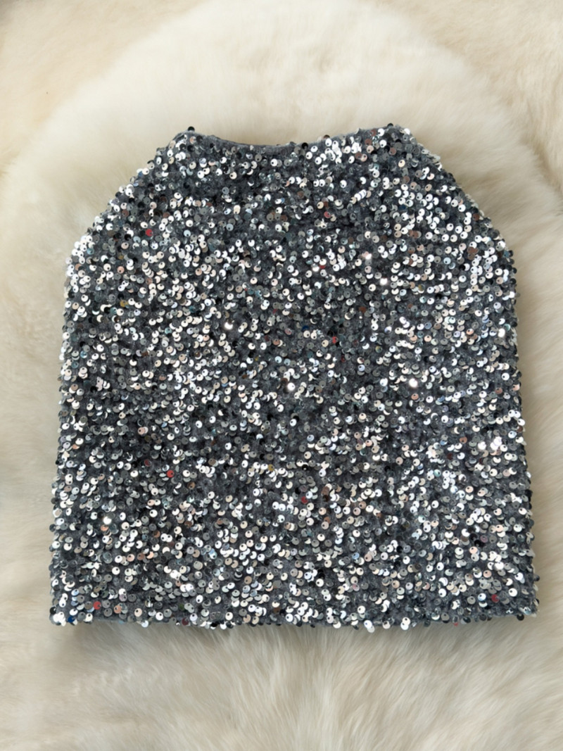 Korejske modne mini suknje Ženska šljokica Bling Odjeća visokog struka Ženska plašt suknja Ženska vintage tanka suknja Dropshipping