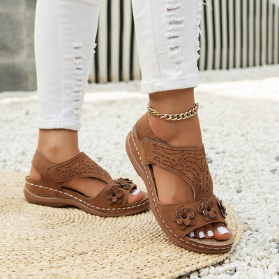 Naiste sandaalid suvised vabaaja rannajalatsid kõrge kontsaga naiste avatud varvaste kõrgust suurendavad 2023. aasta suve naiste ortopeedilised kingad