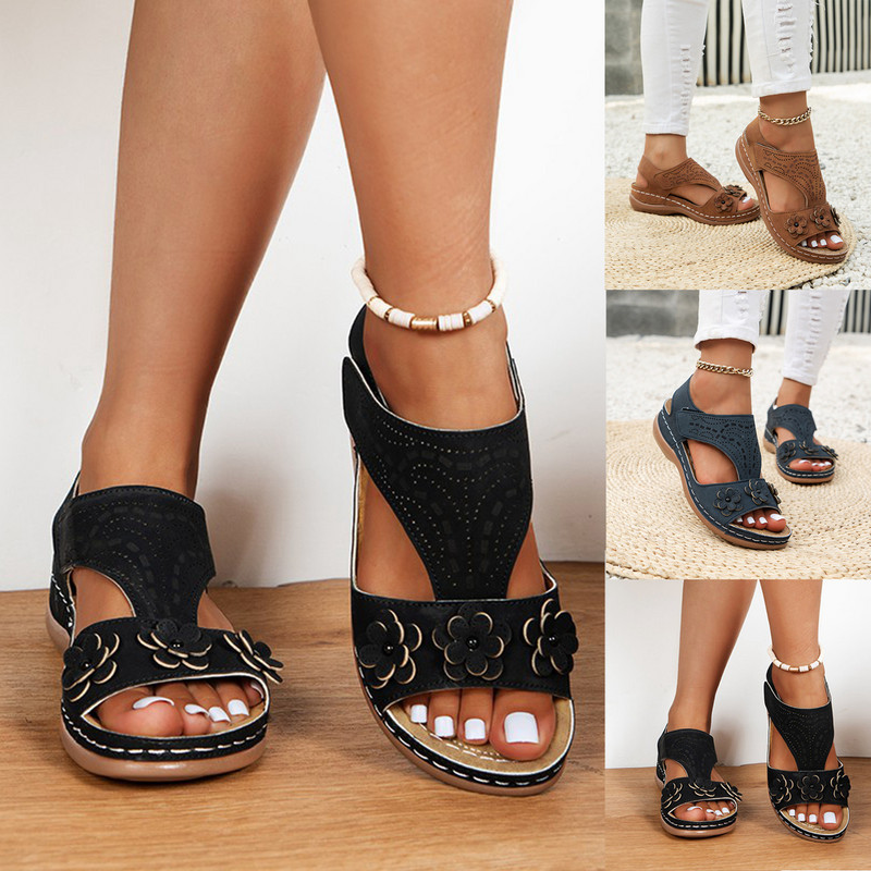 Naiste sandaalid suvised vabaaja rannajalatsid kõrge kontsaga naiste avatud varvaste kõrgust suurendavad 2023. aasta suve naiste ortopeedilised kingad