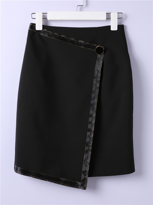 Naiste kõrge vöökohaga ebakorrapärased seelikud kontoris naistele Bodycon Slit Chic must miniseelik taga tõmblukk 2023 suvi