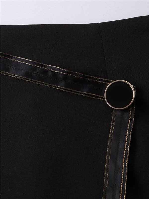 Naiste kõrge vöökohaga ebakorrapärased seelikud kontoris naistele Bodycon Slit Chic must miniseelik taga tõmblukk 2023 suvi