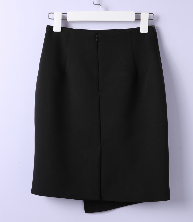 Naiste kõrge vöökohaga ebakorrapärased seelikud kontoris naistele Bodycon Slit Chic must miniseelik taga tõmblukk 2023 suvi