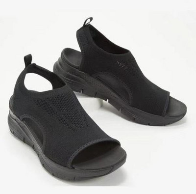 Clumpák Wedge nagy méretű alacsony szandálok női bőr légáteresztő öltöny női bézs 2023 nyári női cipők pántos sarkú, nyitott orrú P