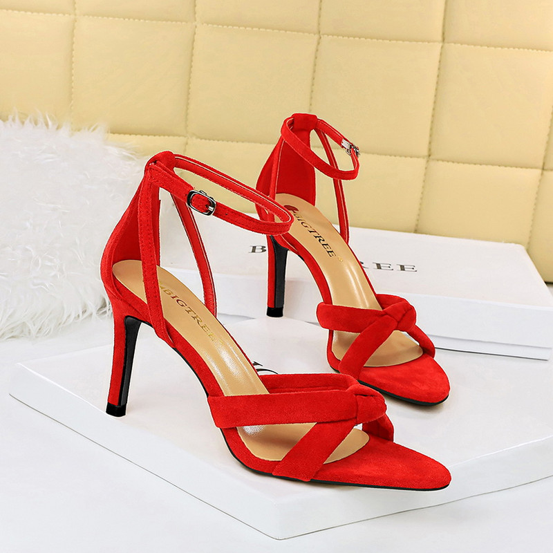 BIGTREE 2023. aasta suvi, uus naiste mood, avatud varvaste eemaldaja, kontsadega peokleit, naiselik tikk-õõnsusega vibukleit, seksikas ööklubi sandaal