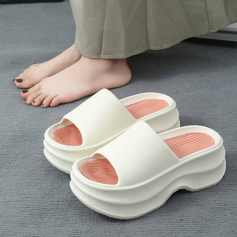 Papuci groși EVA 2024 Noua vară Papuci pentru femei Poartă acasă Sandale cu platformă Îmbrăcăminte la modă Antiderapante Papuci înălțați Femei
