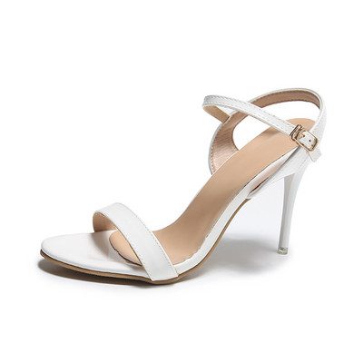 Suur suurus 45 Naiste sandaalid 2023 Suvised kõrged kontsad Moodsad avatud varbaga sandaalid Pandlaga peokingad Seksikad õhukese kontsaga pulmakingad