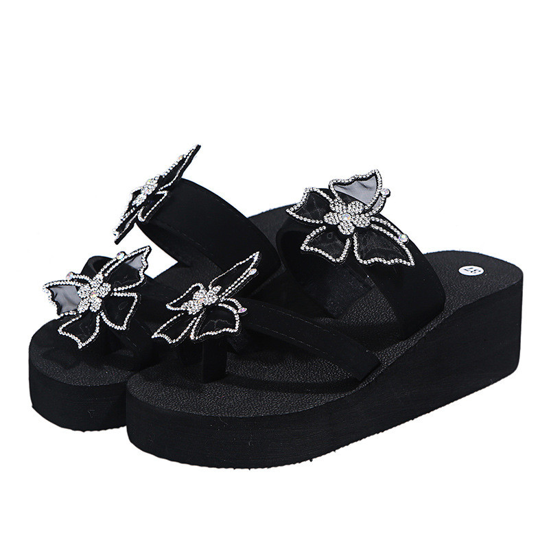 Suvised naised Sussid Mood Naiste Liblikad Böömi stiilis Vabaaja sandaalid Rannakingad Kiilud Naiste plätud