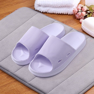 Unisex kupaonske kućne papuče Ženske mekane kućne papuče Kupaonske kućne papuče Jednobojne kućne sandale s ravnim dnom, neklizajuće