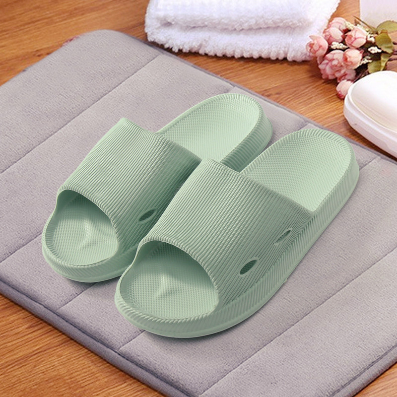 Unisex kupaonske kućne papuče Ženske mekane kućne papuče Kupaonske kućne papuče Jednobojne kućne sandale s ravnim dnom, neklizajuće